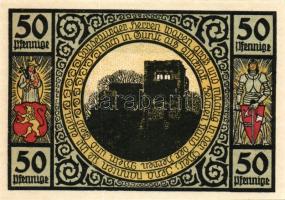 Német Birodalom/Weimari Köztársaság/Lobeda 1921. 25Pf (3x) + 50Pf (4x) összesen:7klf db, teljes sor ...