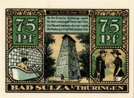 Német Birodalom/Weimari Köztársaság/Sulza 1921. 10Pf + 25Pf + 50Pf(2x) + 75Pf(2x) összesen:6klf db, ...