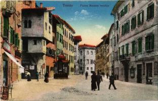 1917 Trento, Trient (Südtirol); Piazza Macello vecchio / square, shops of Ranzi and Giuseppe Tomaso