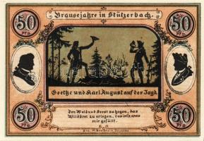 Német Birodalom/Weimari Köztársaság/Stützerbach 1921. 50Pf(5x) + 75Pf(2x) összesen:7klf db, teljes s...