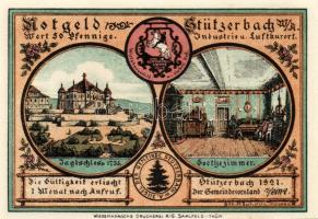 Német Birodalom/Weimari Köztársaság/Stützerbach 1921. 50Pf(5x) + 75Pf(2x) összesen:7klf db, teljes s...