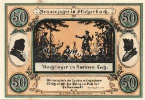 Német Birodalom/Weimari Köztársaság/Stützerbach 1921. 50Pf(5x) + 75Pf(2x) összesen:7klf db, teljes s...