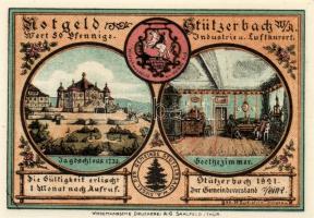 Német Birodalom/Weimari Köztársaság/Stützerbach 1921. 50Pf(5x) + 75Pf(2x) összesen:7klf db, teljes s...