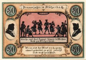Német Birodalom/Weimari Köztársaság/Stützerbach 1921. 50Pf(5x) + 75Pf(2x) összesen:7klf db, teljes s...