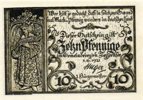 Német Birodalom/Weimari Köztársaság/Tegernsee 1921. 10Pf + 20Pf + 30Pf + 40Pf összesen:4klf db, teljes sor T:I