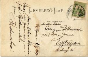 1907 Esztergom, családi fotó gyerekekkel. photo