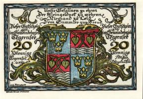 Német Birodalom/Weimari Köztársaság/Tegernsee 1921. 10Pf + 20Pf + 30Pf + 40Pf összesen:4klf db, telj...