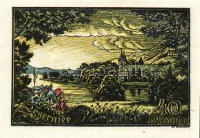 Német Birodalom/Weimari Köztársaság/Tegernsee 1921. 10Pf + 20Pf + 30Pf + 40Pf összesen:4klf db, telj...