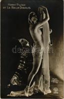 Harry Pilcer et La Belle Dherlys / Erotic lady dancer. Photo Sabourin Paris, A. Noyer 3928.