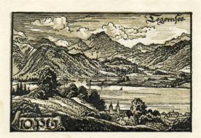 Német Birodalom/Weimari Köztársaság/Tegernsee 1921. 10Pf + 20Pf + 30Pf + 40Pf összesen:4klf db, telj...