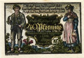 Német Birodalom/Weimari Köztársaság/Tegernsee 1921. 10Pf + 20Pf + 30Pf + 40Pf összesen:4klf db, telj...