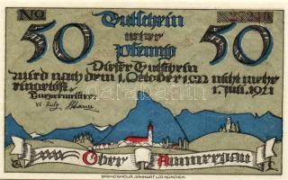 Német Birodalom/Weimari Köztársaság/Oberammergau 1921. 25Pf + 50Pf + 75Pf összesen:3klf db, teljes s...