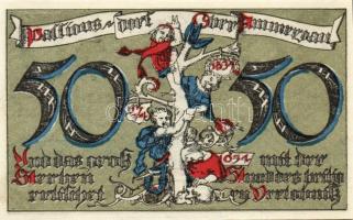 Német Birodalom/Weimari Köztársaság/Oberammergau 1921. 25Pf + 50Pf + 75Pf összesen:3klf db, teljes s...