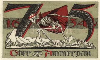 Német Birodalom/Weimari Köztársaság/Oberammergau 1921. 25Pf + 50Pf + 75Pf összesen:3klf db, teljes s...