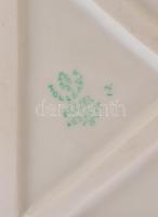 Hollóházi porcelán akt, kézzel festett, jelzett, kis kopásnyomokkal, m: 31 cm