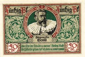 Német Birodalom/Weimari Köztársaság/Rhotenburg 1921. 50Pf(6x) összesen:6klf db, teljes sor T:I