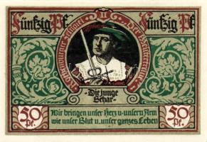 Német Birodalom/Weimari Köztársaság/Rhotenburg 1921. 50Pf(6x) összesen:6klf db, teljes sor T:I