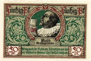 Német Birodalom/Weimari Köztársaság/Rhotenburg 1921. 50Pf(6x) összesen:6klf db, teljes sor T:I