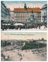 31 db RÉGI osztrák városképes lap, lyukasztottak / 31 pre-1945 Austrian town-view postcards with punched holes