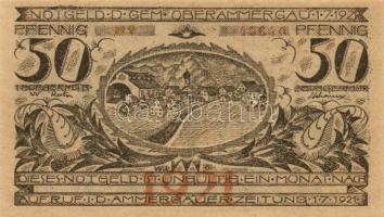 Német Birodalom/Weimari Köztársaság/Oberammergau 1921. 25Pf + 50Pf + 75Pf összesen:3klf db, teljes s...