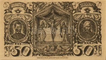 Német Birodalom/Weimari Köztársaság/Oberammergau 1921. 25Pf + 50Pf + 75Pf összesen:3klf db, teljes s...