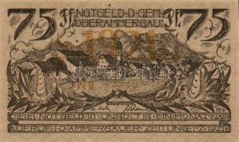 Német Birodalom/Weimari Köztársaság/Oberammergau 1921. 25Pf + 50Pf + 75Pf összesen:3klf db, teljes s...