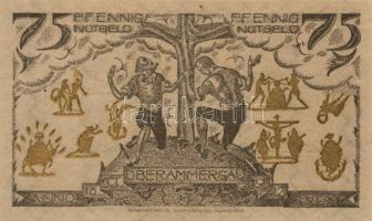 Német Birodalom/Weimari Köztársaság/Oberammergau 1921. 25Pf + 50Pf + 75Pf összesen:3klf db, teljes s...