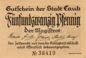 Német Birodalom/Weimari Köztársaság/Caub D.N. 10Pf + 20Pf + 25Pf + 50Pf összesen:4klf db, teljes sor...