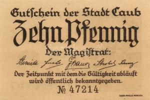 Német Birodalom/Weimari Köztársaság/Caub D.N. 10Pf + 20Pf + 25Pf + 50Pf összesen:4klf db, teljes sor...