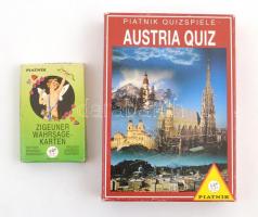 Piatnik cigány kártya, eredeti dobozában + Austria kvíz, német nyelven