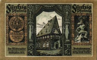 Német Birodalom/Weimari Köztársaság/Goslar 1920. 10Pf + 25Pf + 50Pf összesen:3klf db, teljes sor T:I...
