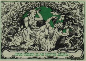 Német Birodalom/Weimari Köztársaság/Weimar 1921. 50Pf(6x)összesen:6klf db, teljes sor T:I