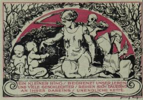 Német Birodalom/Weimari Köztársaság/Weimar 1921. 50Pf(6x)összesen:6klf db, teljes sor T:I