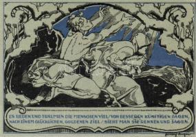 Német Birodalom/Weimari Köztársaság/Weimar 1921. 50Pf(6x)összesen:6klf db, teljes sor T:I