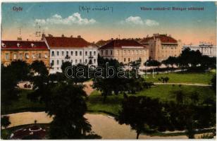 1916 Győr, Vilmos császár út a Bisinger sétánnyal