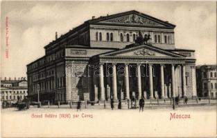Moscow, Moscou; Grand theatre par Cavos / Bolshoi Theatre