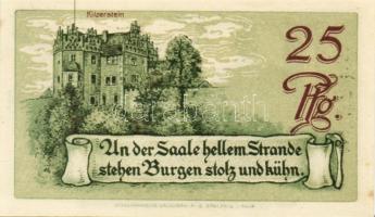 Német Birodalom/Weimari Köztársaság/Saalfeld 1921. 10Pf + 25Pf + 50Pf összesen:3klf db, teljes sor T...