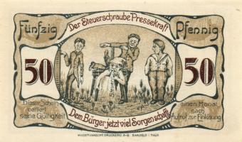 Német Birodalom/Weimari Köztársaság/Saalfeld 1921. 10Pf + 25Pf + 50Pf összesen:3klf db, teljes sor T...