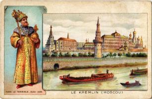 Moscow, Moscou; Le Kremlin, Ivan le Terrible 1530-1584 / Kremlin, Ivan the Terrible. litho