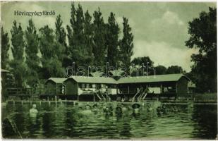 1920 Hévíz, Gyógyfürdő, fürdőzők