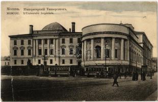 Moscow, Moskau; LUniversité Impériale / Imperial university, tram (EB)