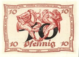 Német Birodalom/Weimari Köztársaság/Arnstadt 1921. 10Pf(6x) összesen:6klf db, teljes sor T:I