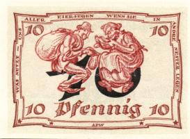 Német Birodalom/Weimari Köztársaság/Arnstadt 1921. 10Pf(6x) összesen:6klf db, teljes sor T:I