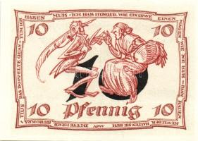 Német Birodalom/Weimari Köztársaság/Arnstadt 1921. 10Pf(6x) összesen:6klf db, teljes sor T:I