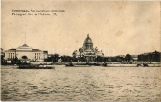 Saint Petersburg, St. Petersbourg, Petrograd; Quai de lAmiraute / quay (EK)