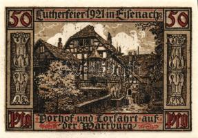 Német Birodalom/Weimari Köztársaság/Eisenach 1921. 50Pf(6x) összesen:6klf db, teljes sor T:I