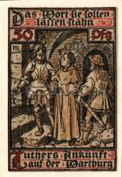 Német Birodalom/Weimari Köztársaság/Eisenach 1921. 50Pf(6x) összesen:6klf db, teljes sor T:I