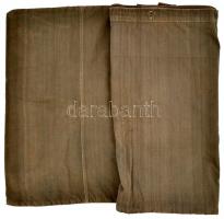 cca 1920-1930 Katonai vagy szanitéc hálózsák, bakelit gombokkal