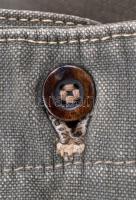 cca 1920-1930 Katonai vagy szanitéc hálózsák, bakelit gombokkal