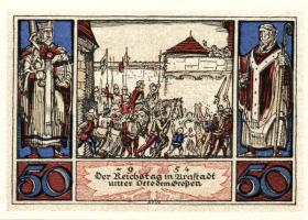 Német Birodalom/Weimari Köztársaság/Arnstadt 1921. 50Pf(6x) összesen:6klf db, teljes sor T:I